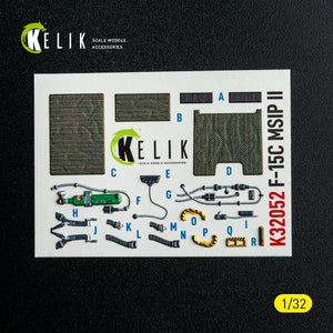 KELIK K32052 F-15C MSIP II - interior 3D decals for Tamiya kit 1/32 – Bild 9