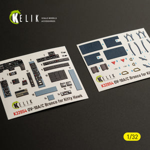 KELIK K32054 0V-10A/C Bronco - interior 3D decals for Kitty Hawk/Zimi models kit 1/32 – Bild 3