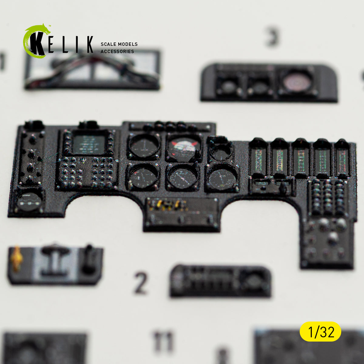 KELIK K32055 OV-10D Bronco - interior 3D decals for Kitty Hawk/Zimi models kit 1/32 – image 5