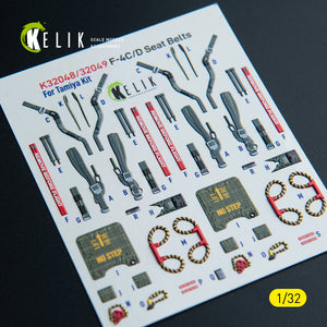 KELIK K32048 F-4C - interior 3D decals for Tamiya kit 1/32 – Bild 8