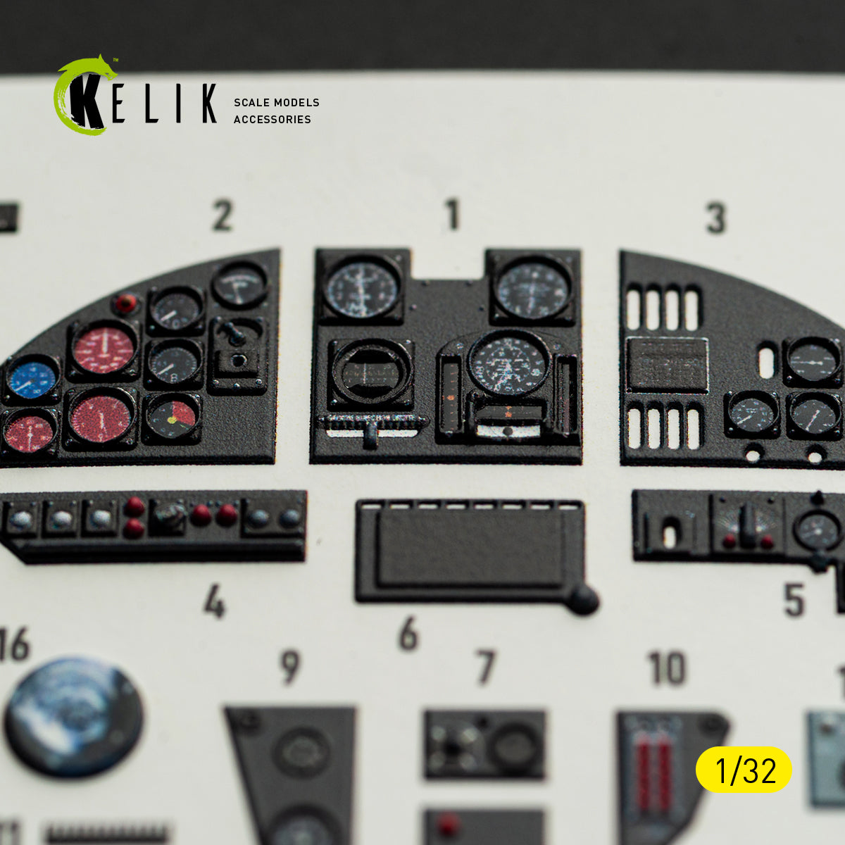 KELIK K32057 MS-406C-1 - interior 30 decals for Special Hobby kit 1/32 – Bild 4