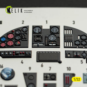KELIK K32057 MS-406C-1 - interior 30 decals for Special Hobby kit 1/32 – Bild 4