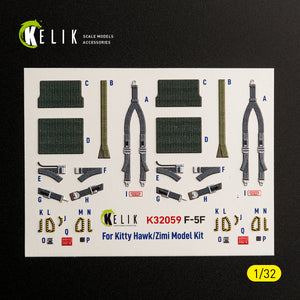 KELIK K32059 F-5F - interior 3D decals for Kitty Hawk/Zimi models kit 1/32 – Bild 8