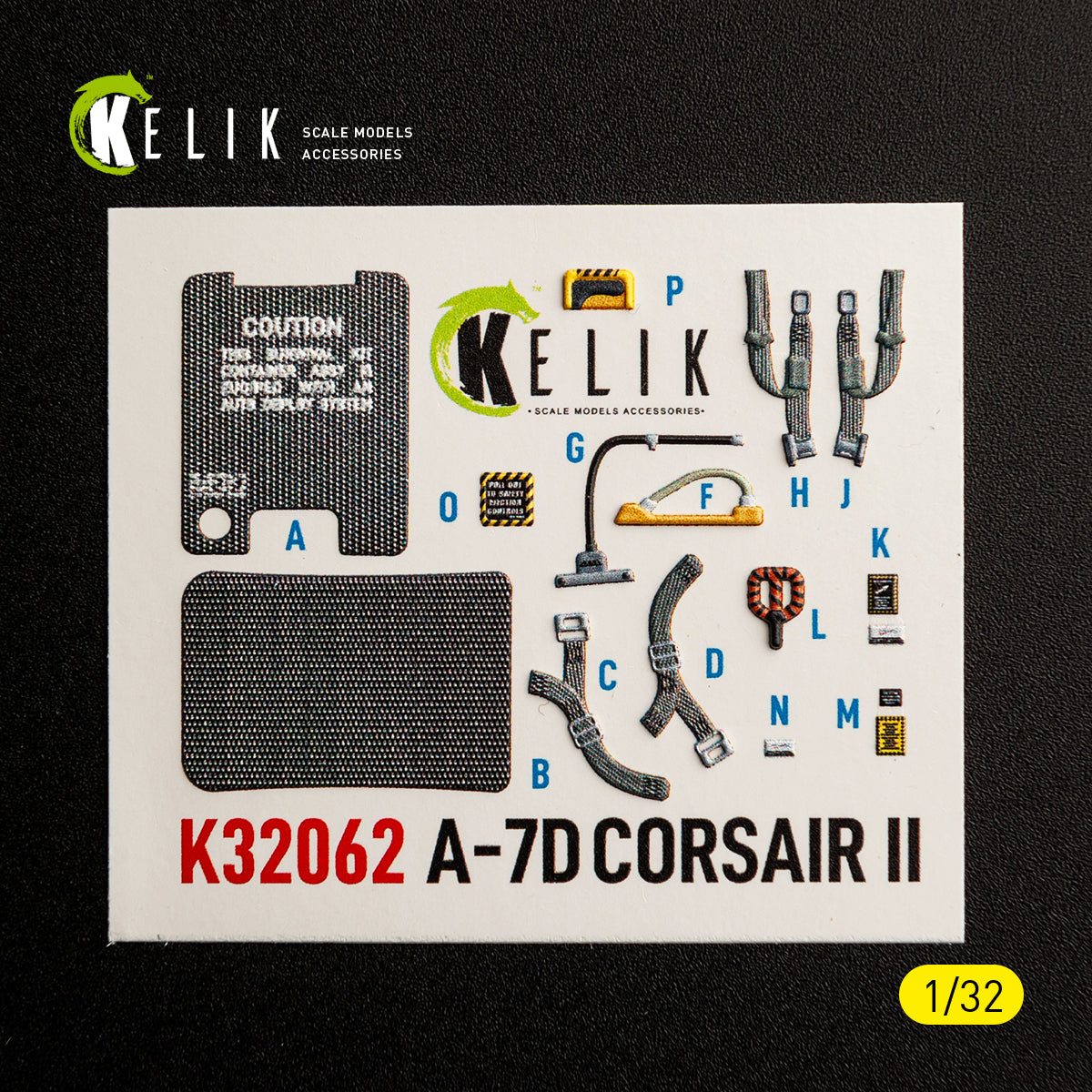 KELIK K32062 A-7D CORSAIR II - interior 30 decals for Trumpeter kit 1/32 – Bild 6