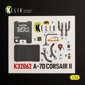 KELIK K32062 A-7D CORSAIR II - interior 30 decals for Trumpeter kit 1/32 – Bild 6
