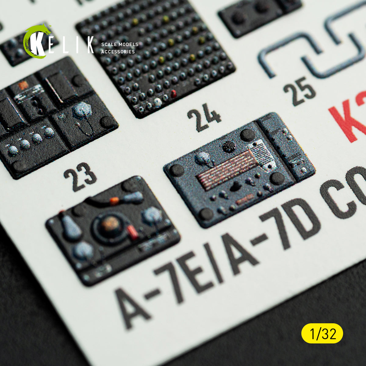 KELIK K32064 Avionics for A-7E/D CORSAIR II - exterior 3D decals for Trumpeter kit 1/32 – Bild 4