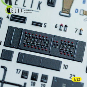 KELIK K32047 Ju-87G - interior 3D decals for Hasegawa kit 1/32 – Bild 5