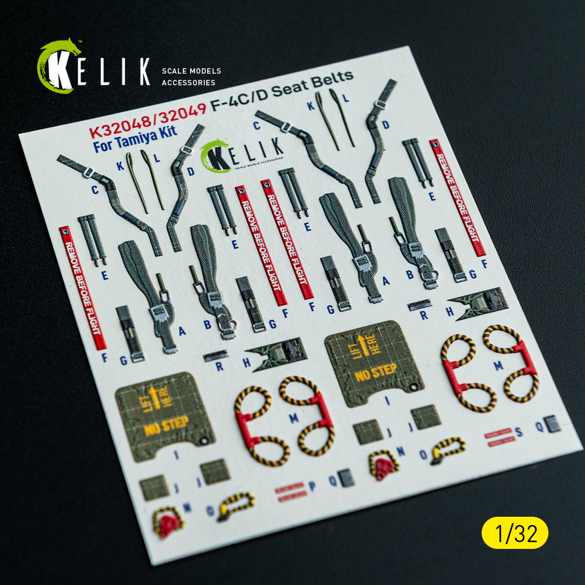 KELIK K32049 F-4D - interior 3D decals for Tamiya kit 1/32 – Bild 14