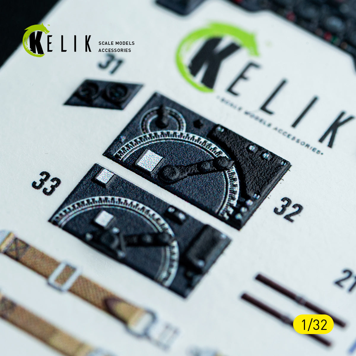 KELIK K32050 Ju-870 - interior 3D decals for Hasegawa kit 1/32 – Bild 5