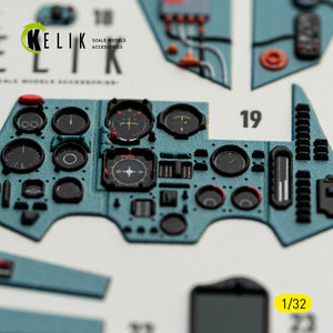 KELIK K32061 SU-27UB Flanker C - interior 3D decals for Trumpeter kit 1/32 – zdjęcie 8