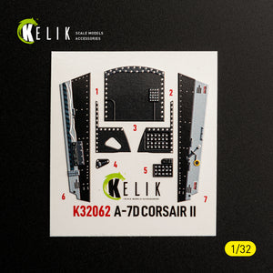 KELIK K32062 A-7D CORSAIR II - interior 30 decals for Trumpeter kit 1/32 – Bild 7