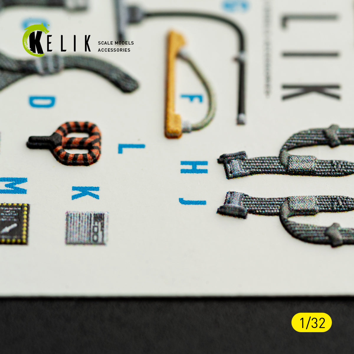 KELIK K32063 A-7E CORSAIR II - interior 3D decals for Trumpeter kit 1/32 – Bild 8