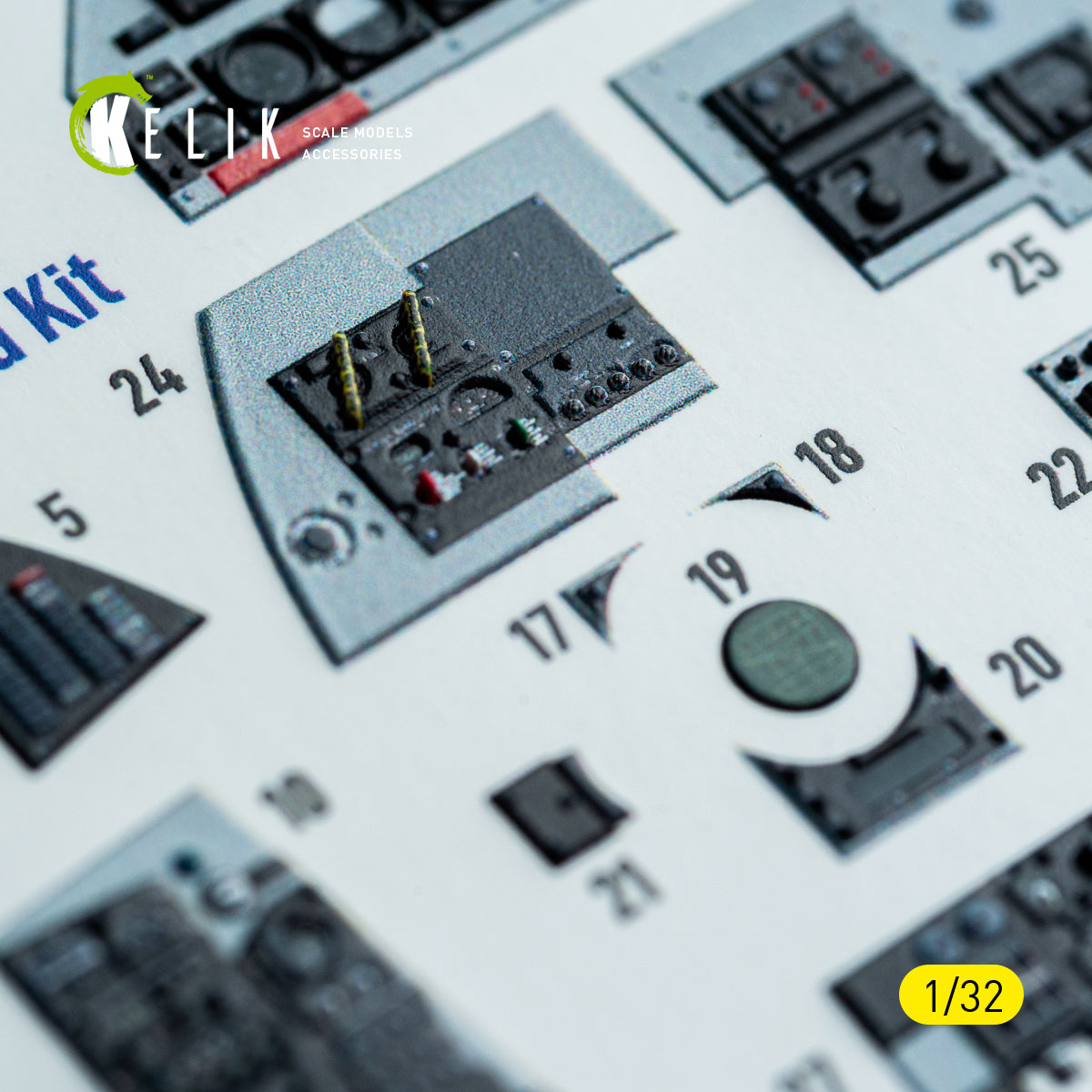 KELIK K32048 F-4C - interior 3D decals for Tamiya kit 1/32 – Bild 10