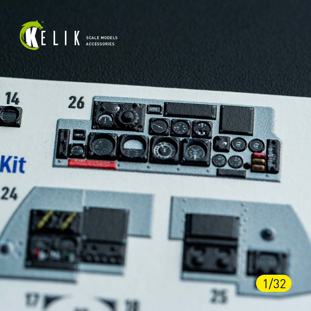 KELIK K32049 F-4D - interior 3D decals for Tamiya kit 1/32 – Bild 15