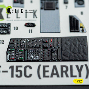 KELIK K32051 F-15C (early) - interior 30 decals for Tamiya kit 1/32 – Bild 11