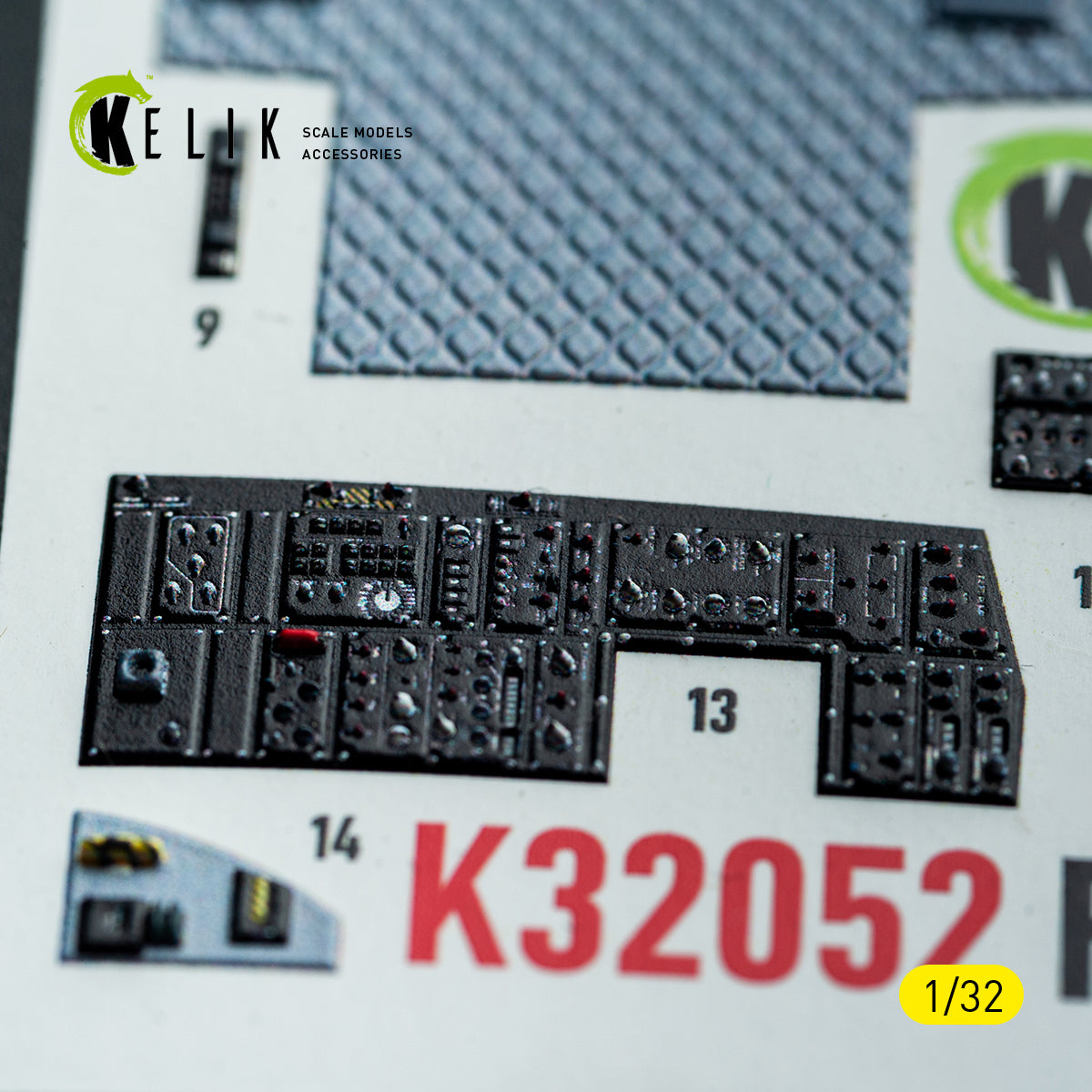 KELIK K32052 F-15C MSIP II - interior 3D decals for Tamiya kit 1/32 – Bild 12