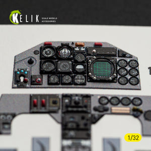 KELIK K32059 F-5F - interior 3D decals for Kitty Hawk/Zimi models kit 1/32 – Bild 6