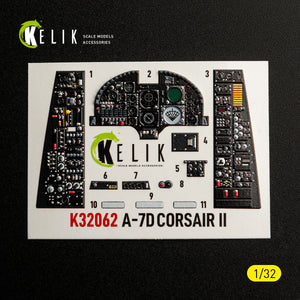 KELIK K32062 A-7D CORSAIR II - interior 30 decals for Trumpeter kit 1/32 – Bild 8
