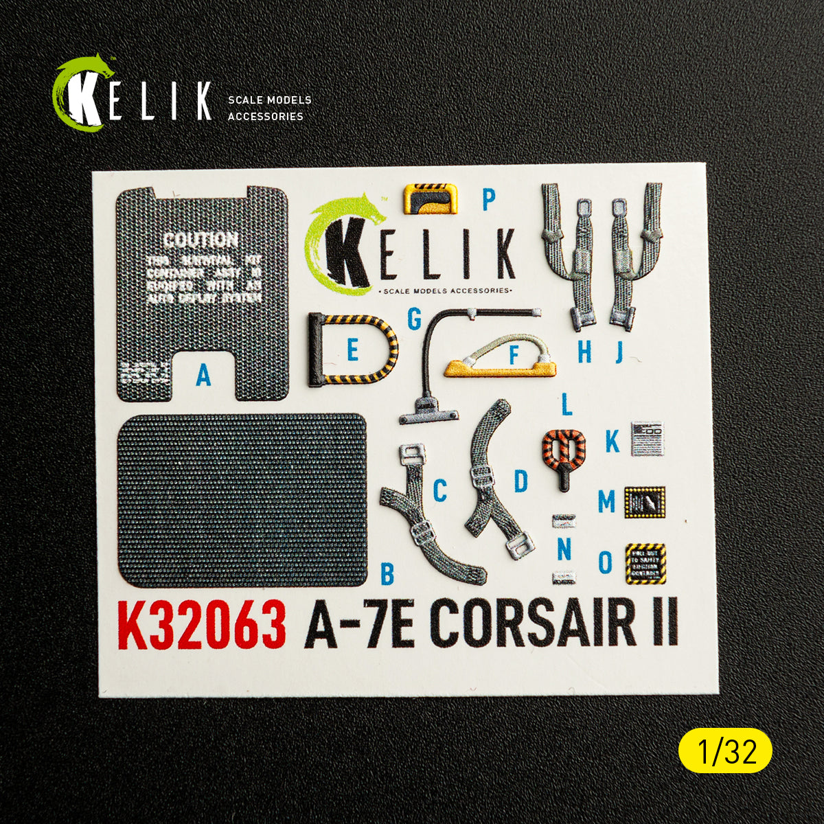 KELIK K32063 A-7E CORSAIR II - interior 3D decals for Trumpeter kit 1/32 – Bild 9