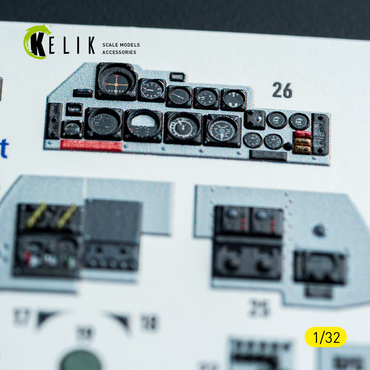 KELIK K32048 F-4C - interior 3D decals for Tamiya kit 1/32 – Bild 11