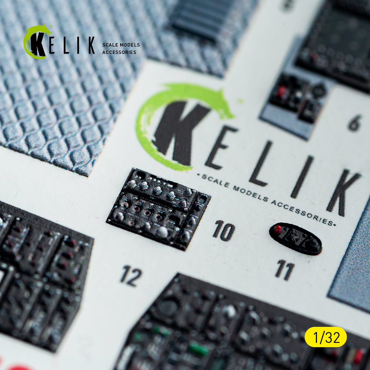 KELIK K32052 F-15C MSIP II - interior 3D decals for Tamiya kit 1/32 – Bild 13