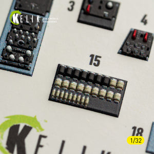 KELIK K32054 0V-10A/C Bronco - interior 3D decals for Kitty Hawk/Zimi models kit 1/32 – Bild 7