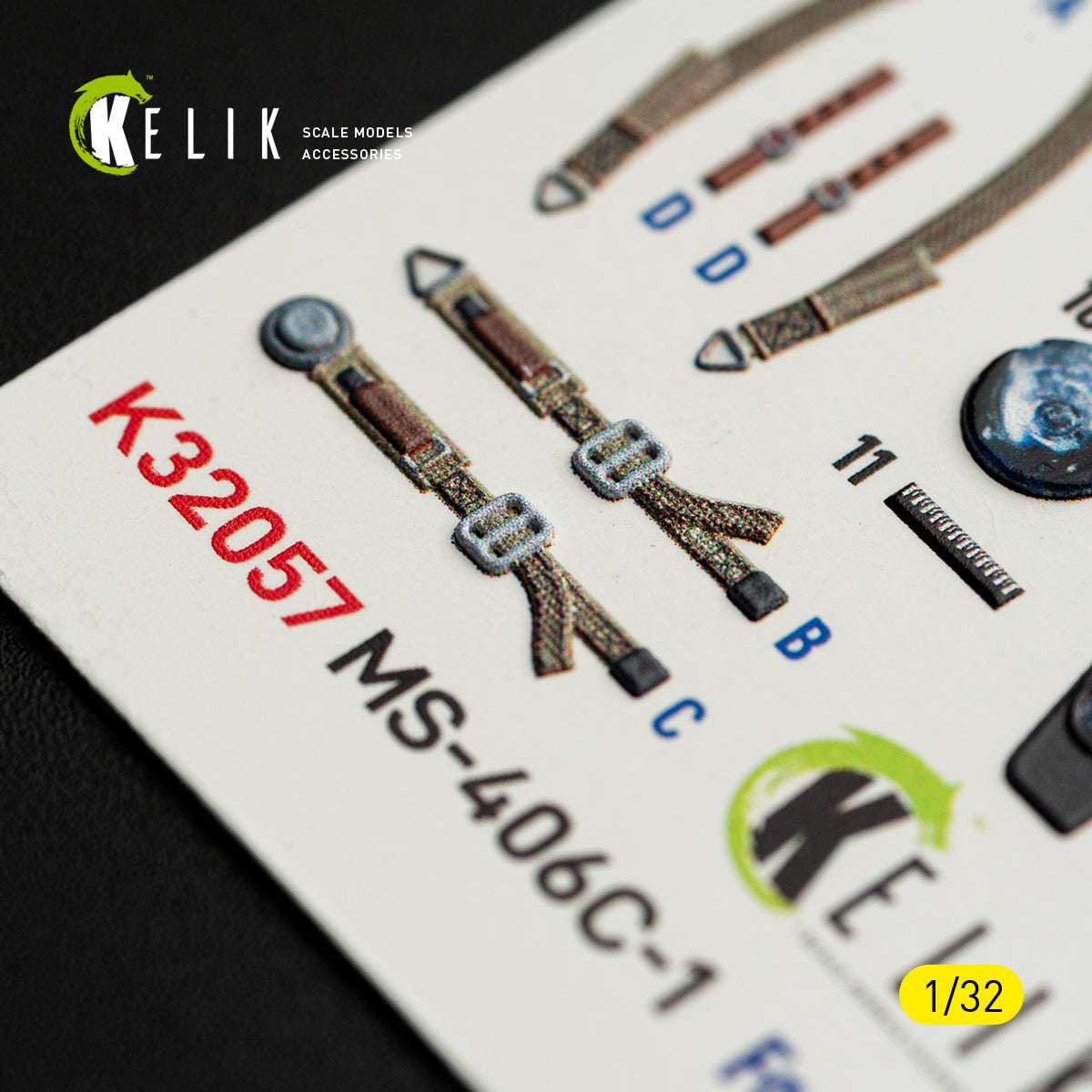 KELIK K32057 MS-406C-1 - interior 30 decals for Special Hobby kit 1/32 – Bild 7