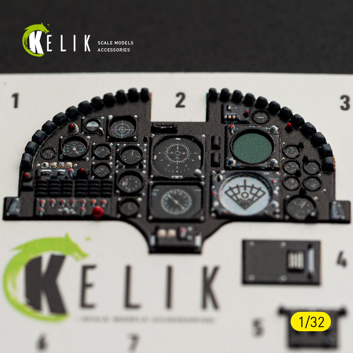 KELIK K32062 A-7D CORSAIR II - interior 30 decals for Trumpeter kit 1/32 – Bild 9