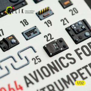 KELIK K32064 Avionics for A-7E/D CORSAIR II - exterior 3D decals for Trumpeter kit 1/32 – Bild 7