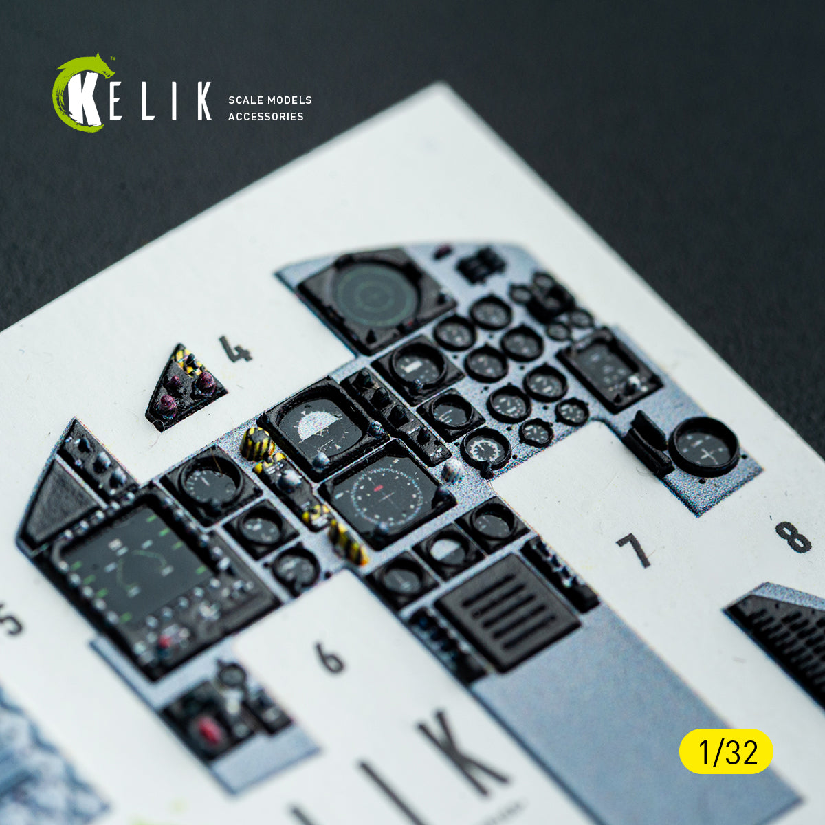 KELIK K32052 F-15C MSIP II - interior 3D decals for Tamiya kit 1/32 – Bild 14