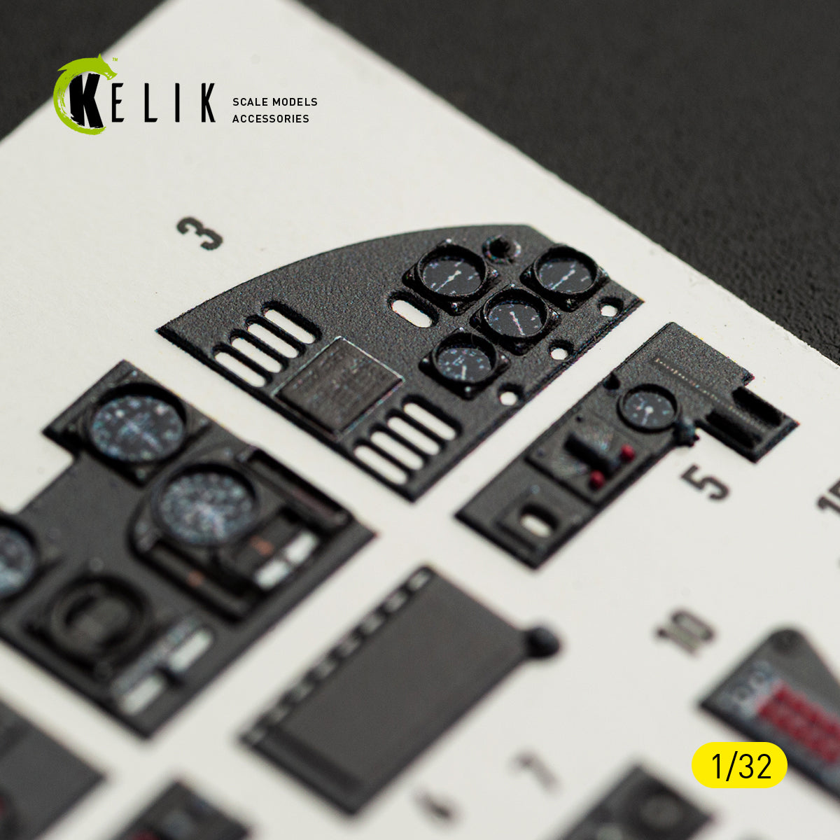 KELIK K32057 MS-406C-1 - interior 30 decals for Special Hobby kit 1/32 – Bild 8