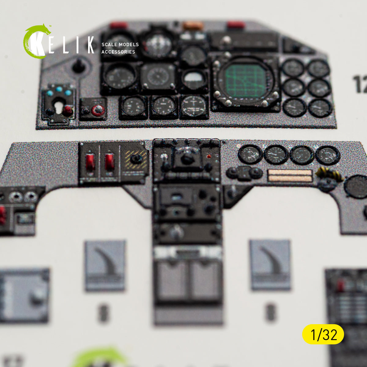 KELIK K32059 F-5F - interior 3D decals for Kitty Hawk/Zimi models kit 1/32 – Bild 4