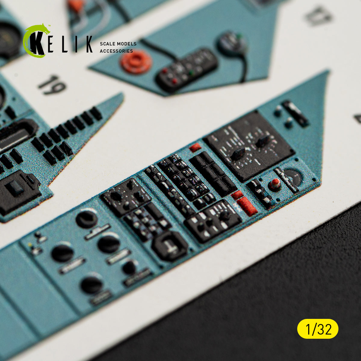 KELIK K32061 SU-27UB Flanker C - interior 3D decals for Trumpeter kit 1/32 – zdjęcie 11