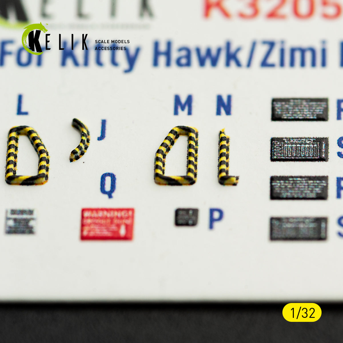 KELIK K32058 RF-5E - interior 3D decals for Kitty Hawk/Zimi models kit 1/32 – Bild 9