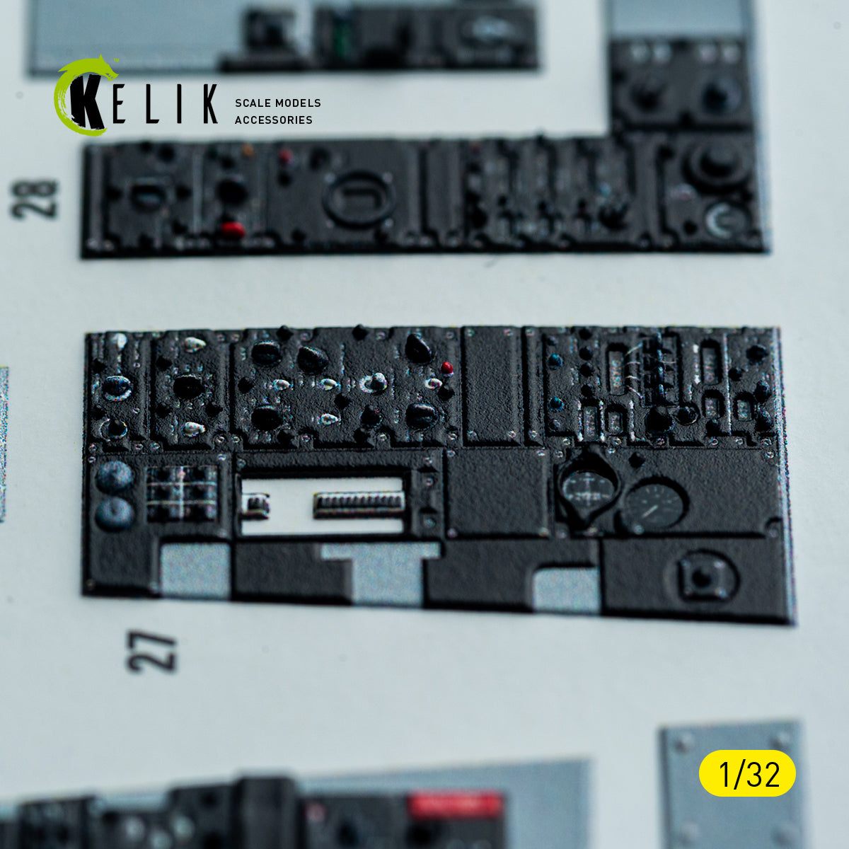 KELIK K32049 F-4D - interior 3D decals for Tamiya kit 1/32 – Bild 7