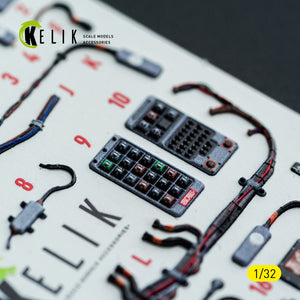 KELIK K32051 F-15C (early) - interior 30 decals for Tamiya kit 1/32 – Bild 15