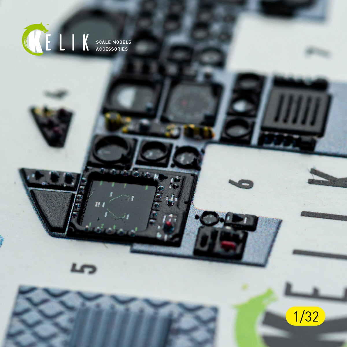 KELIK K32052 F-15C MSIP II - interior 3D decals for Tamiya kit 1/32 – Bild 16