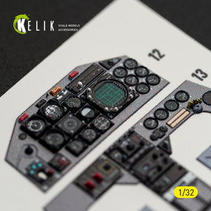 KELIK K32059 F-5F - interior 3D decals for Kitty Hawk/Zimi models kit 1/32 – Bild 2