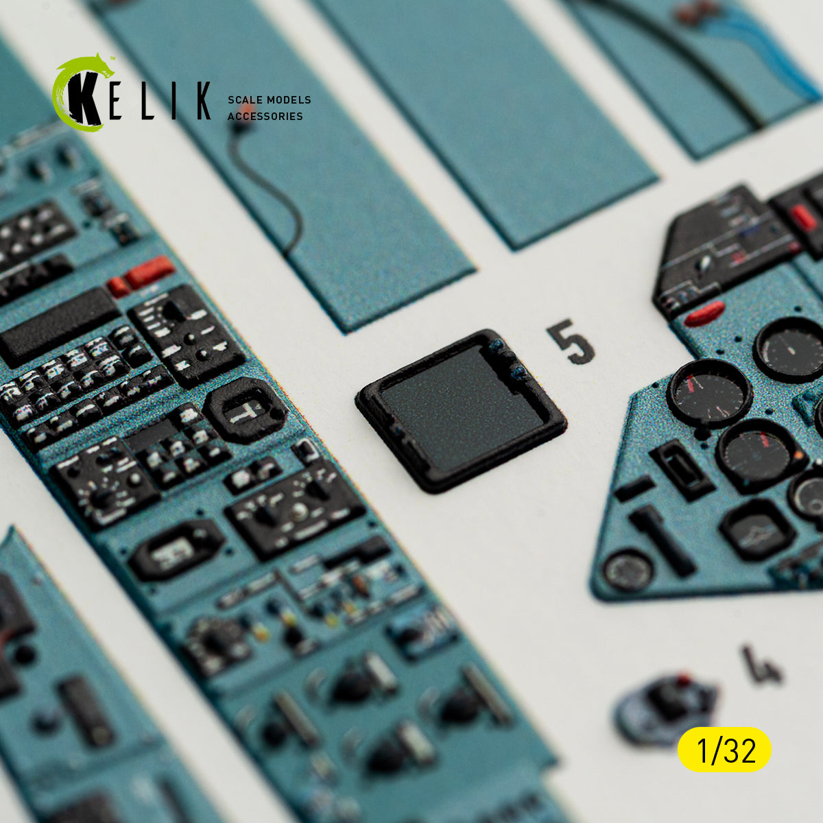 KELIK K32061 SU-27UB Flanker C - interior 3D decals for Trumpeter kit 1/32 – zdjęcie 13