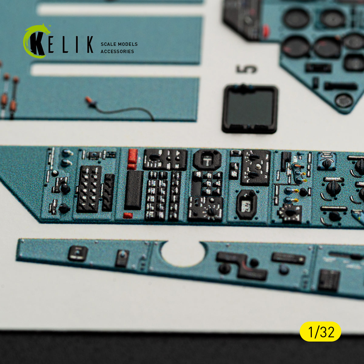 KELIK K32061 SU-27UB Flanker C - interior 3D decals for Trumpeter kit 1/32 – zdjęcie 14