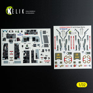 KELIK K32049 F-4D - interior 3D decals for Tamiya kit 1/32
