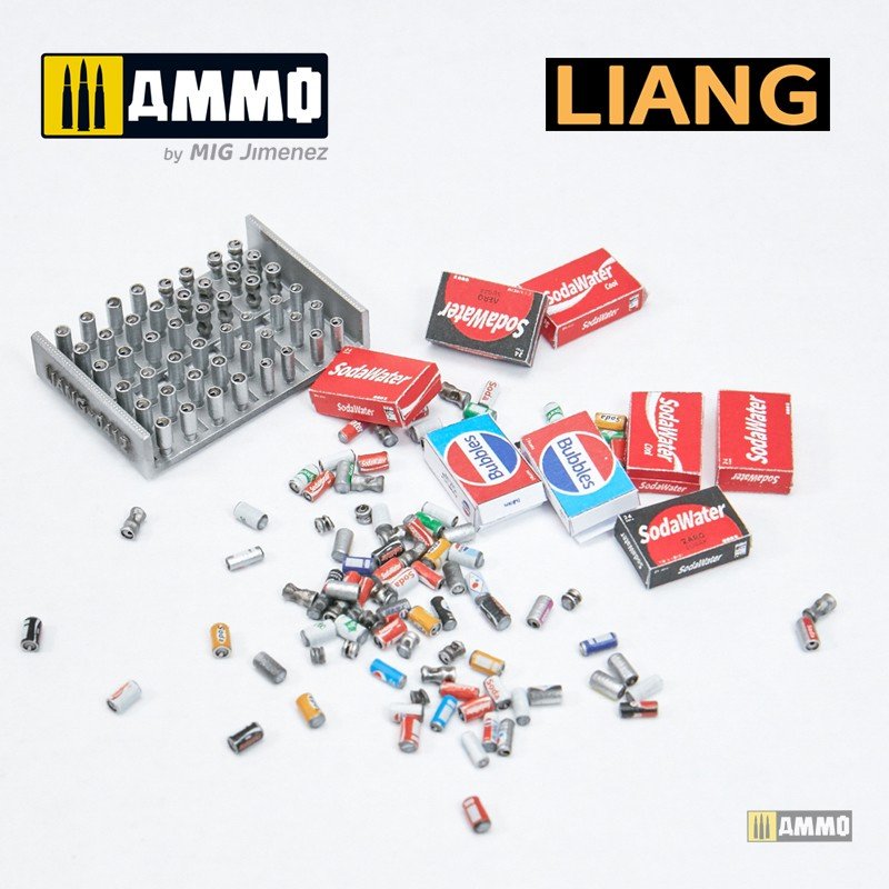 Liang 0412 3D-Print Model Soda Cans + Cardboard Boxes 2000s-2020s 1/35 – image 8