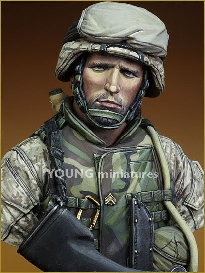 Young Miniatures YM1816 USMC Fallujah Iraq 2004 1/10 – immagine 9