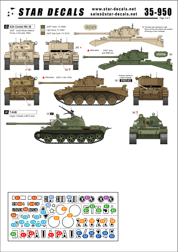 Star Decals 35-950 Modern African Wars 1 1/35 – Bild 2