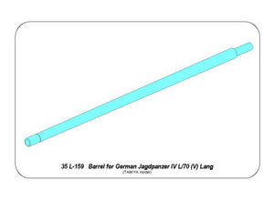 Aber 35L-159 Barrel for German Jagdpanzer IV L/70 (V) Lang 1/35 – immagine 8
