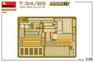 MiniArt 37065 T-34/85 MOD. 1945. PLANT 112. INTERIOR KIT 1/35 – immagine 3