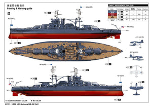 Trumpeter 03701 USS Arizona BB-39 1/200 – zdjęcie 45