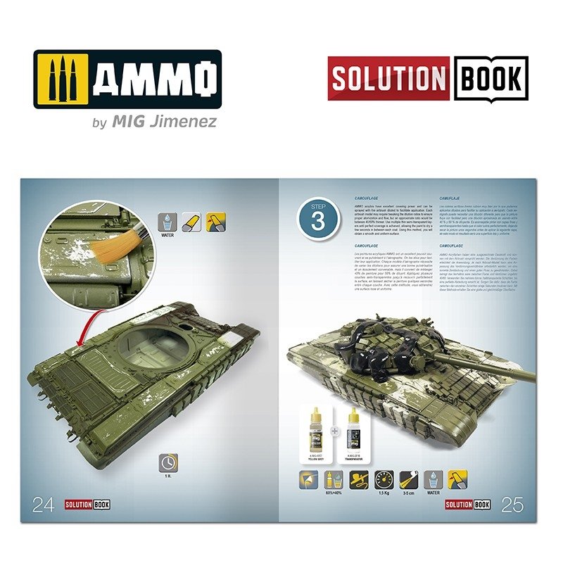 Ammo of Mig 6518 SOLUTION BOOK HOW TO PAINT MODERN RUSSIAN TANKS (Multilingual) – immagine 6