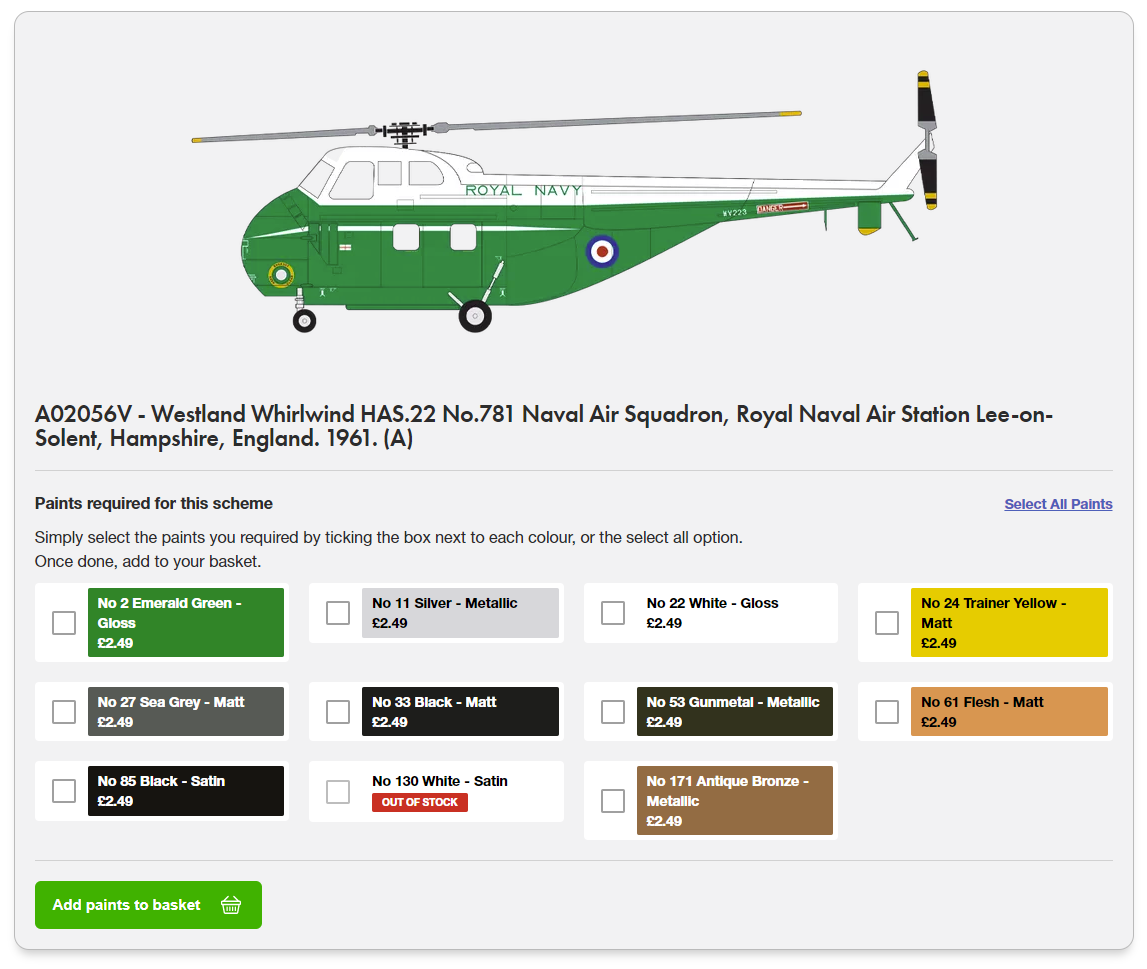 Airfix 02056V Westland Whirlwind Helicopter HAS.22 1/72 – immagine 2