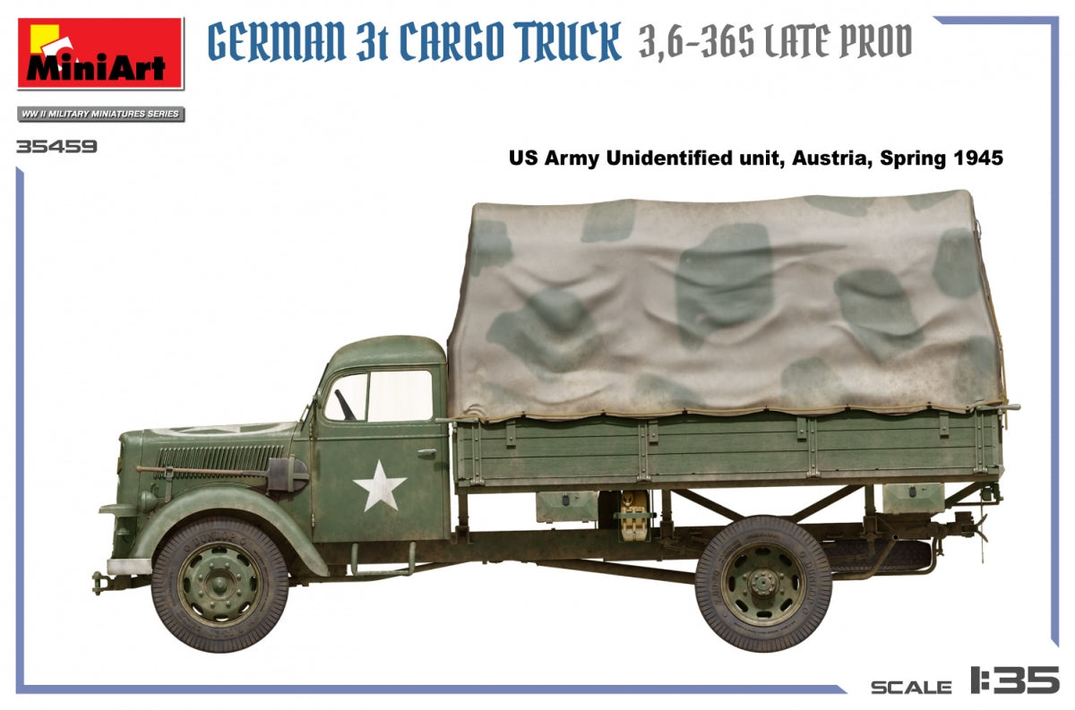 MiniArt 35459 German 3t Cargo Truck 3.5-36s Late Production 1/35 – Bild 18